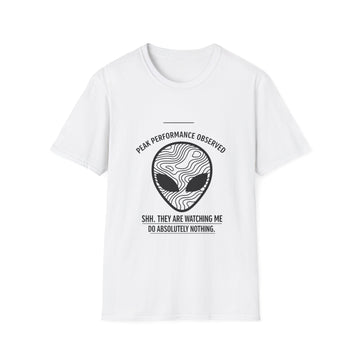 Funny Alien T- Shirt | Strange Trails Wilderness — Peak Performance Observed Graphic Tee