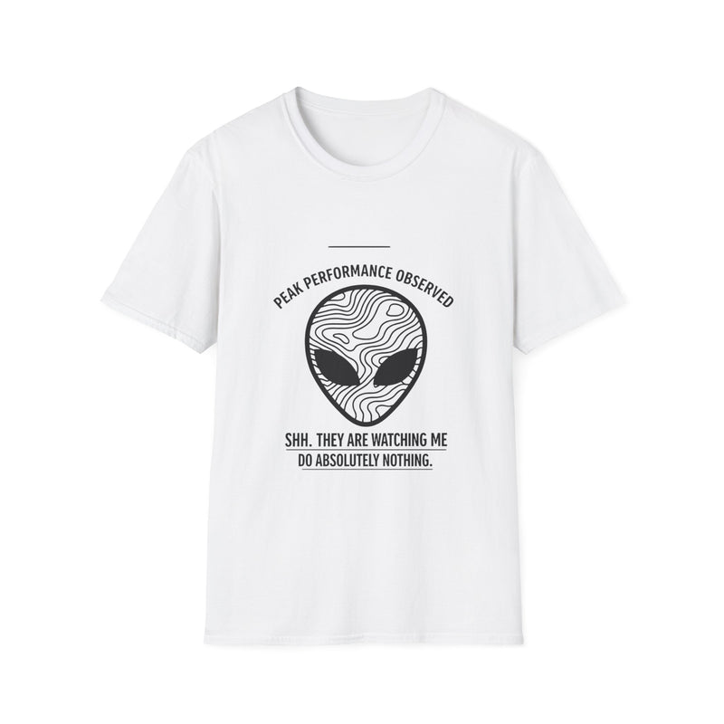 Funny Alien T- Shirt | Strange Trails Wilderness — Peak Performance Observed Graphic Tee
