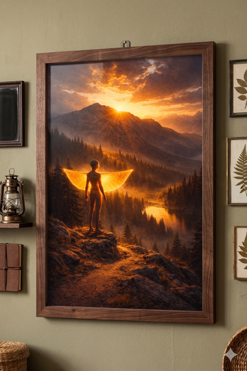 Strange Trails Wilderness Lumivore At Daybreak Poster
