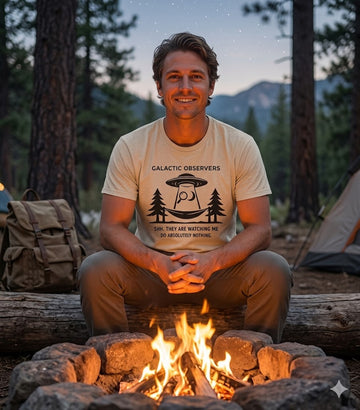 Funny Alien Hiking Shirt | Strange Trails Wilderness — Human Sighting Log Gift