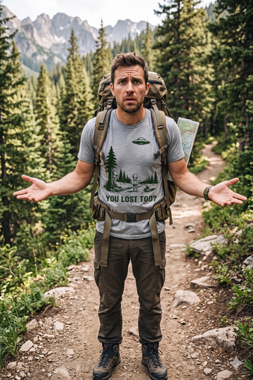 You Lost Too — Lost Alien Forest Map Graphic T-Shirt