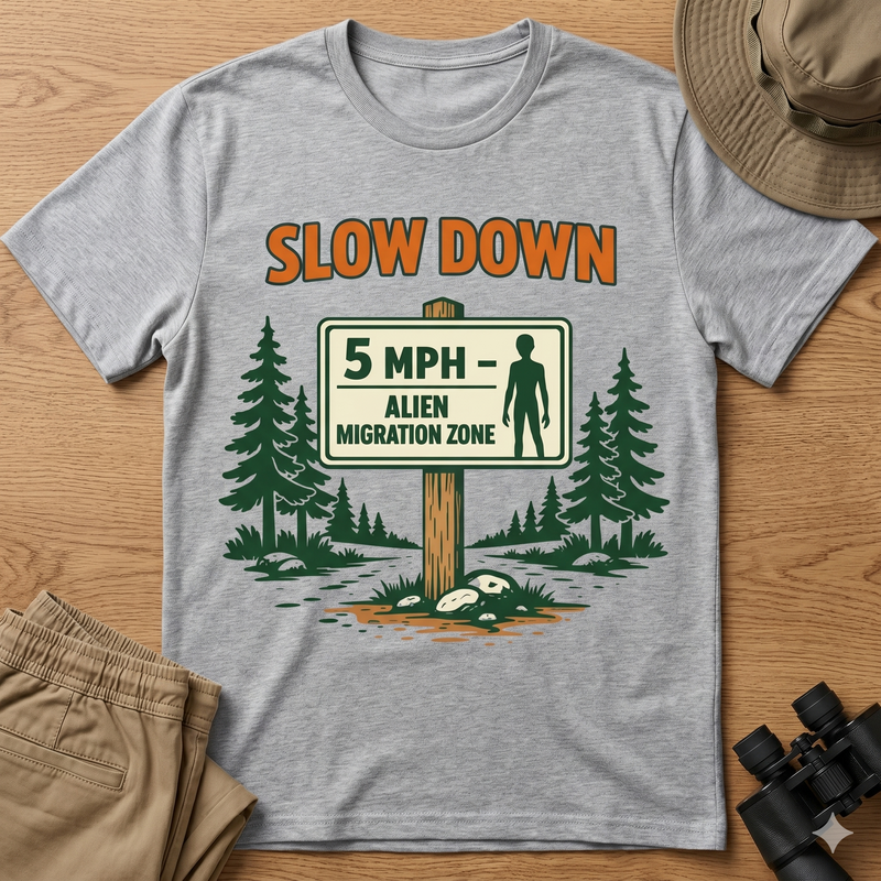 Alien Migration Zone T-Shirt - Graphic Tee