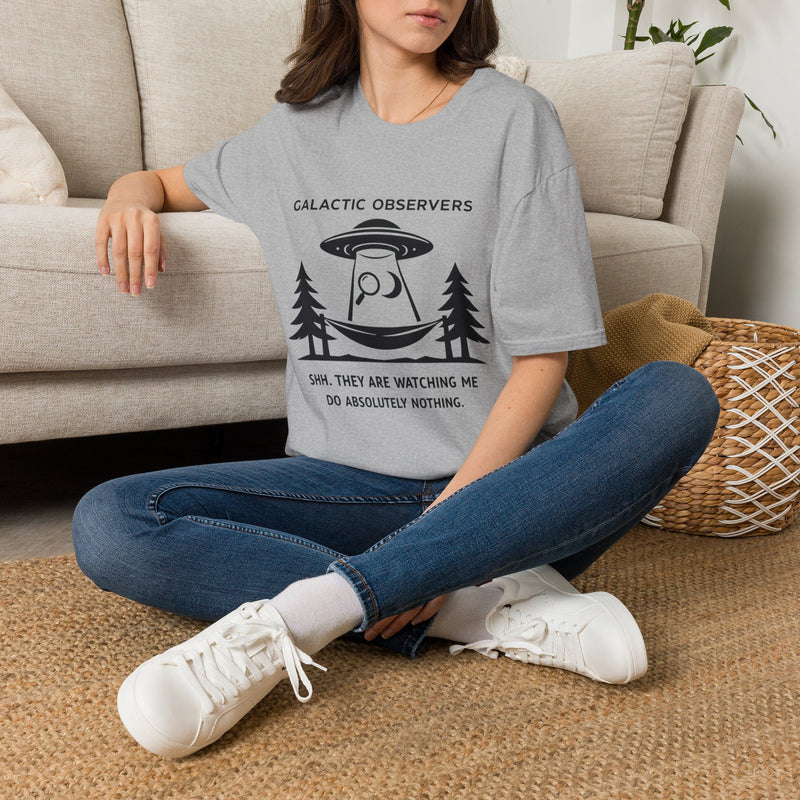 Funny Alien Hiking Shirt | Strange Trails Wilderness — Human Sighting Log Gift
